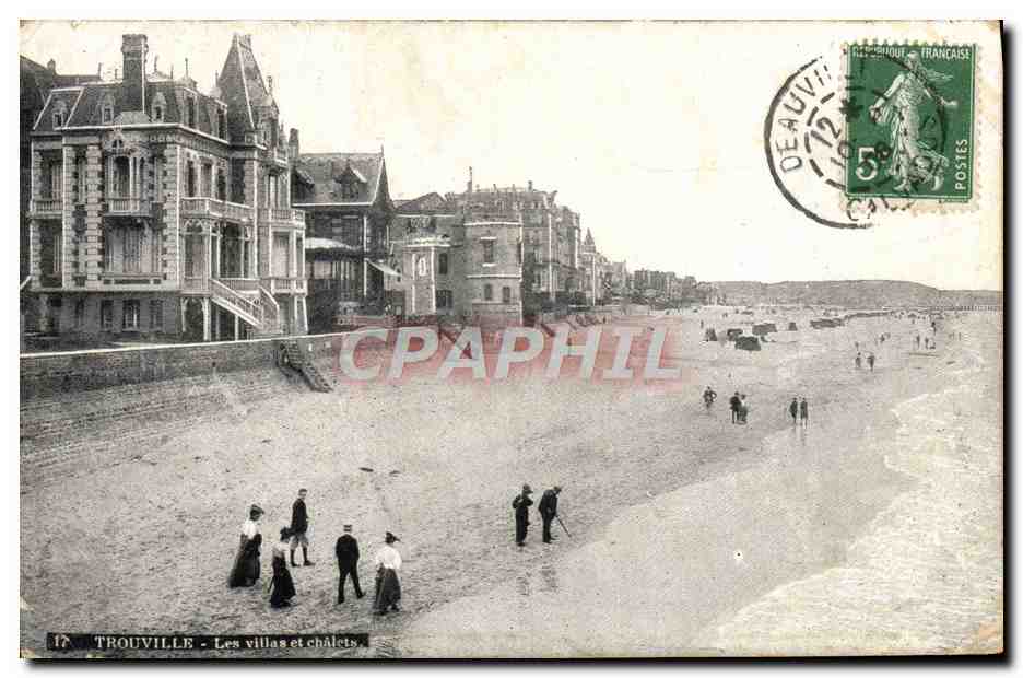 CPA Trouville Les Villas et Chateau