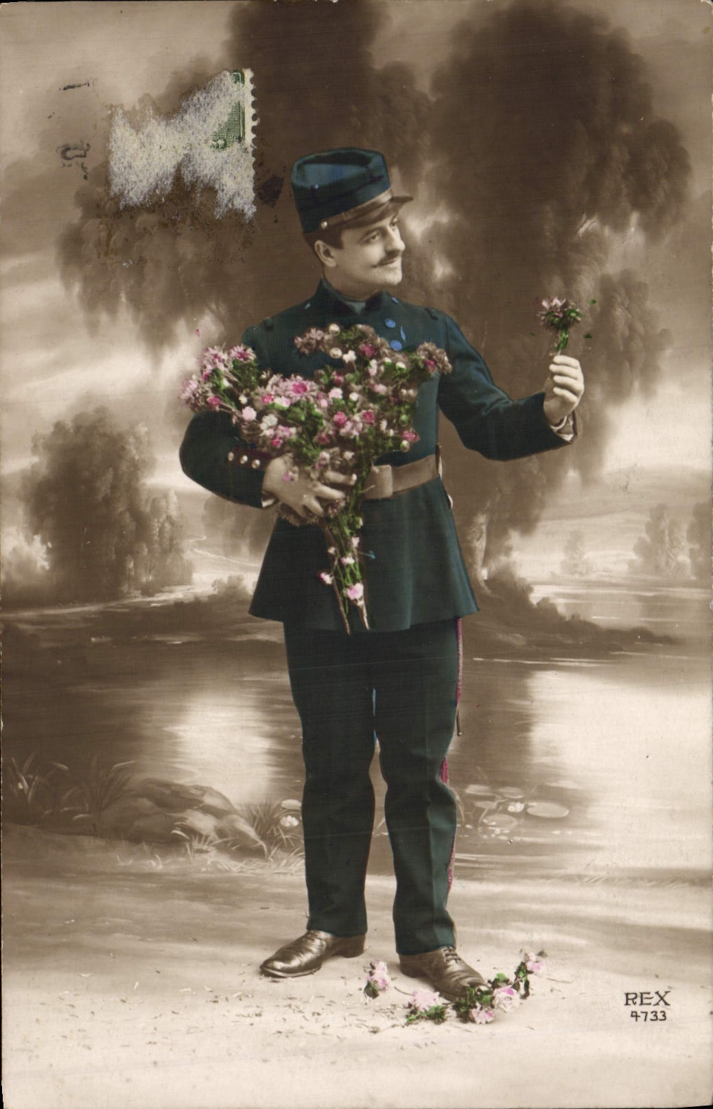 CPA Fantaisie Homme Soldat Militaria