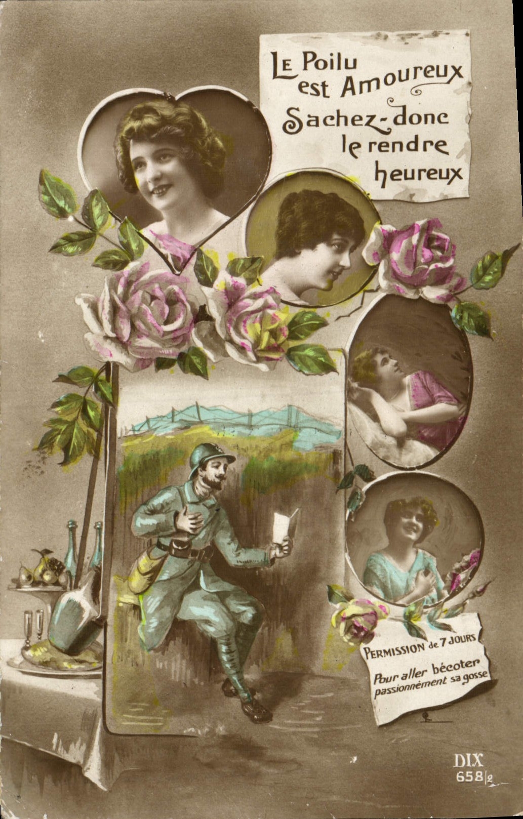 Le Poilu est Amoureux — Sachez-le rendre heureux — DIX 658/2