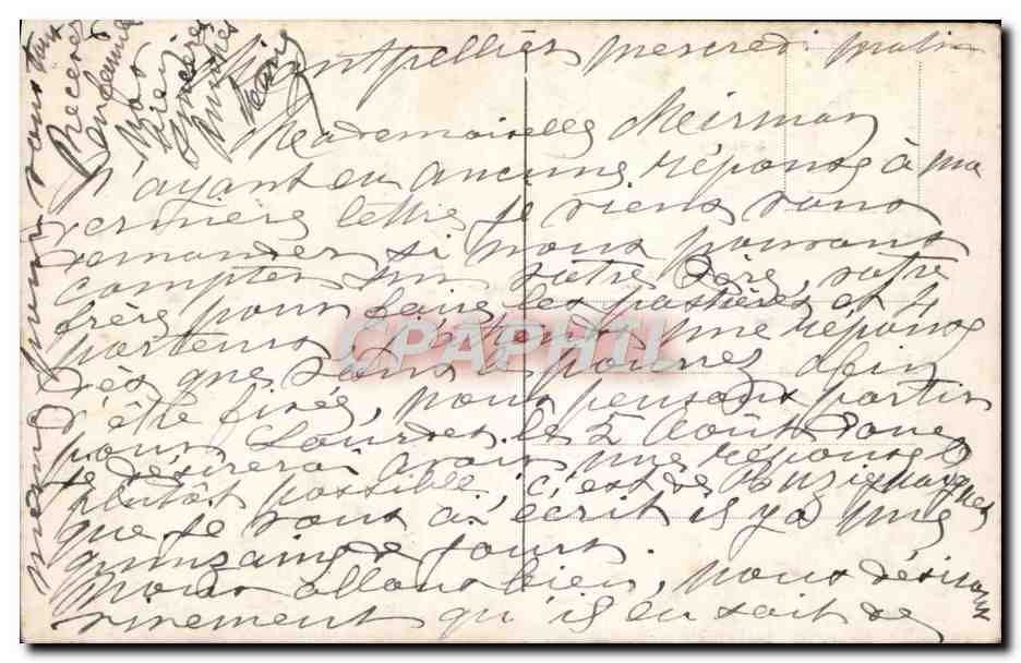 CPA Fantaisie Homme Soldat Militaria Regiment d'infanterie — Verso