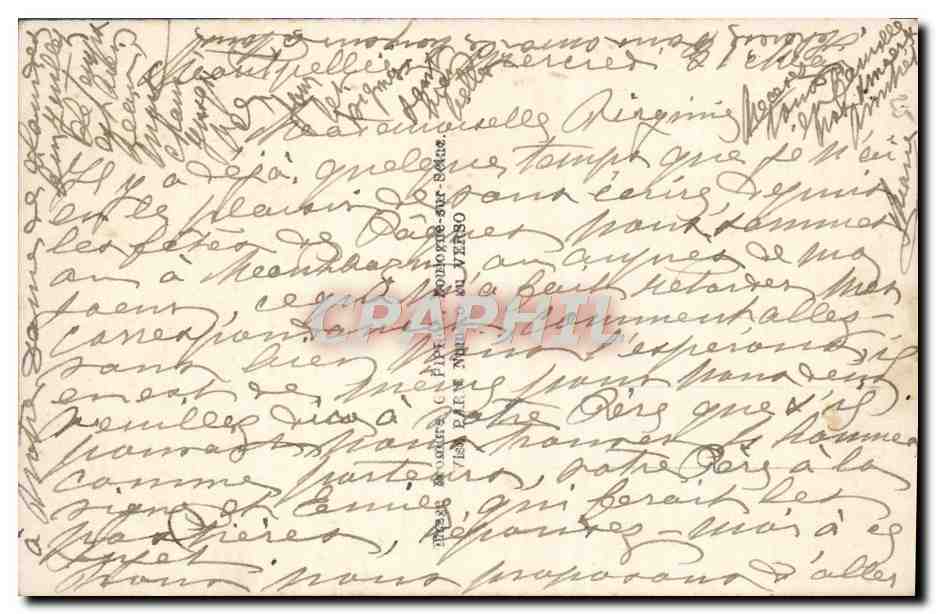 CPA Fantaisie Fleurs Muguet — Verso