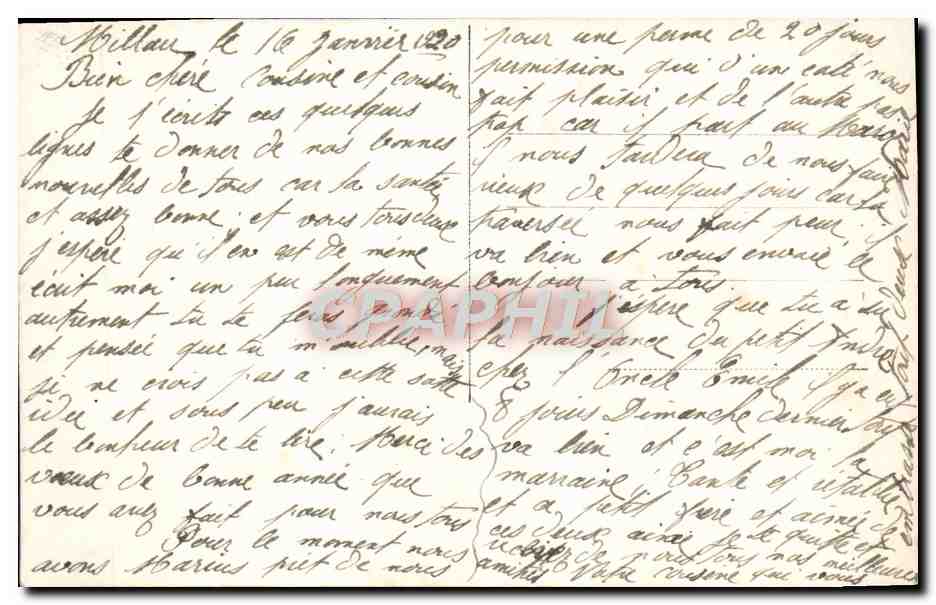 CPA Fantaisie Femme — Rückseite