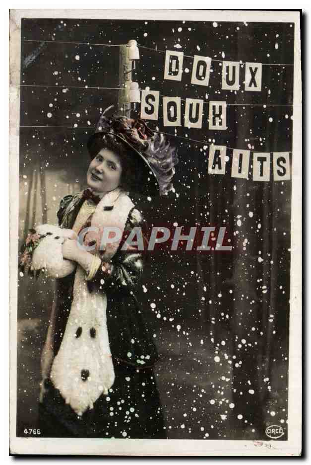 Femme en robe de soirée tenant un ours en peluche — 'DOUX SOUHAITS' — Circe, n° 4766