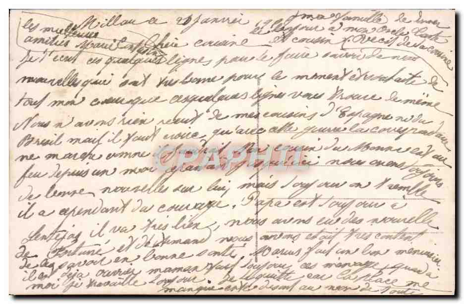 CPA L'Ange Gardien de la France Soldat Militaria Ange — Rückseite