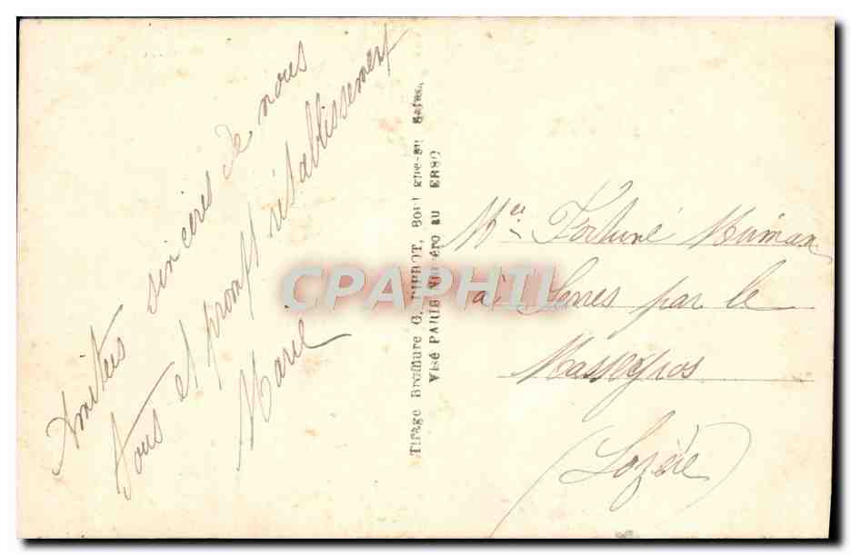 CPA Fantaisie Femme Soldat Militaria  — Verso