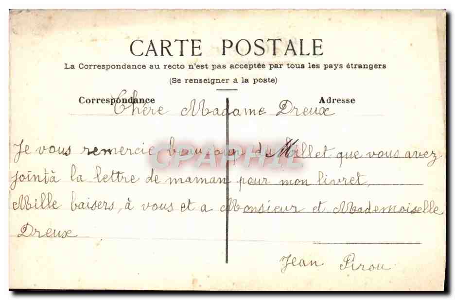 CPA Fantaisie Bonne Annee — Rückseite