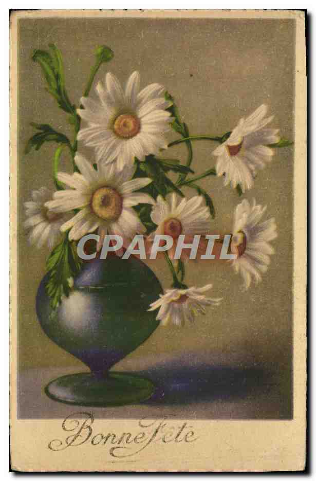 CPA Fantaisie Fleurs Bonne Fete