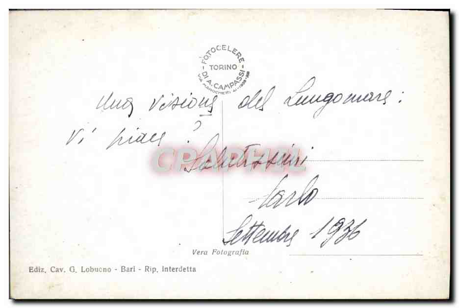 CPM Bari Lungomare Nazario Sauro — Back