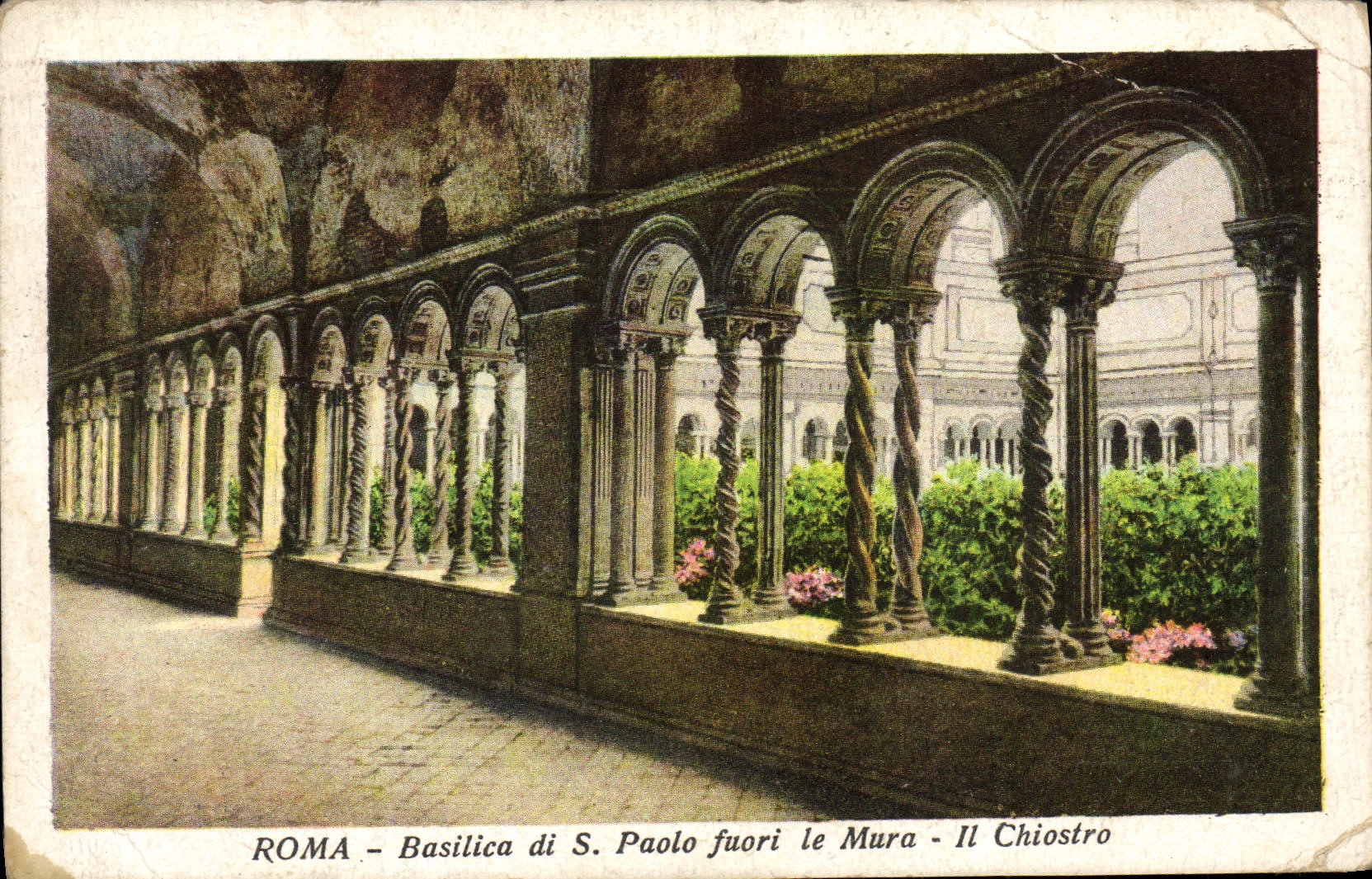 CPA Roma Basilica di Pietro fuori le Mura il Chiostro