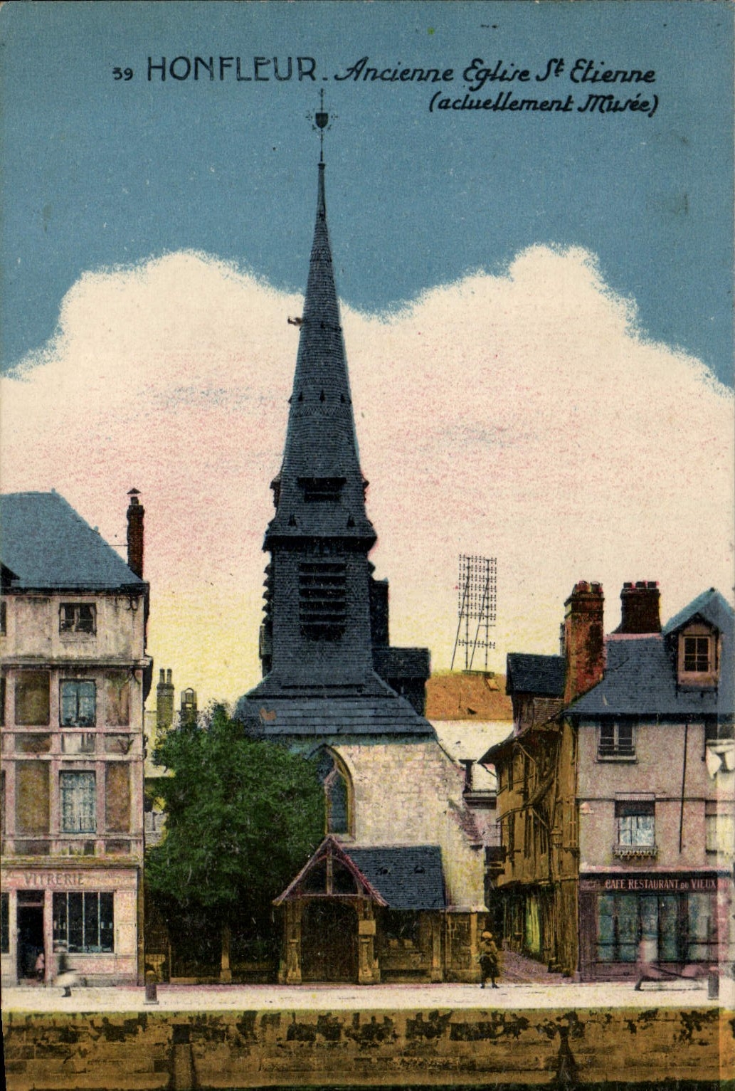 CPA Honfleur Ancienne Eglise Saint Etienne