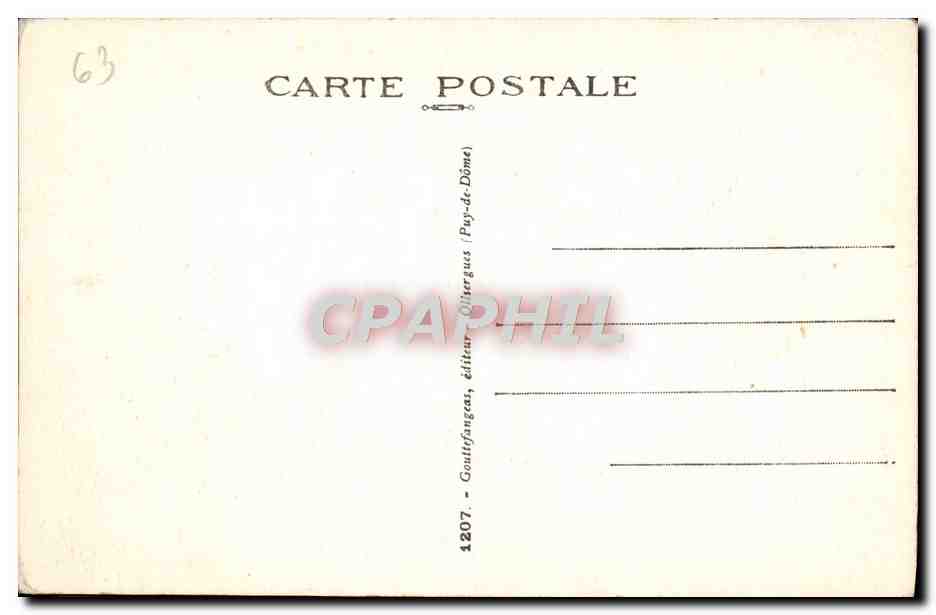 CPA L'Auvergne Nous Sommes quatre anes — Rückseite