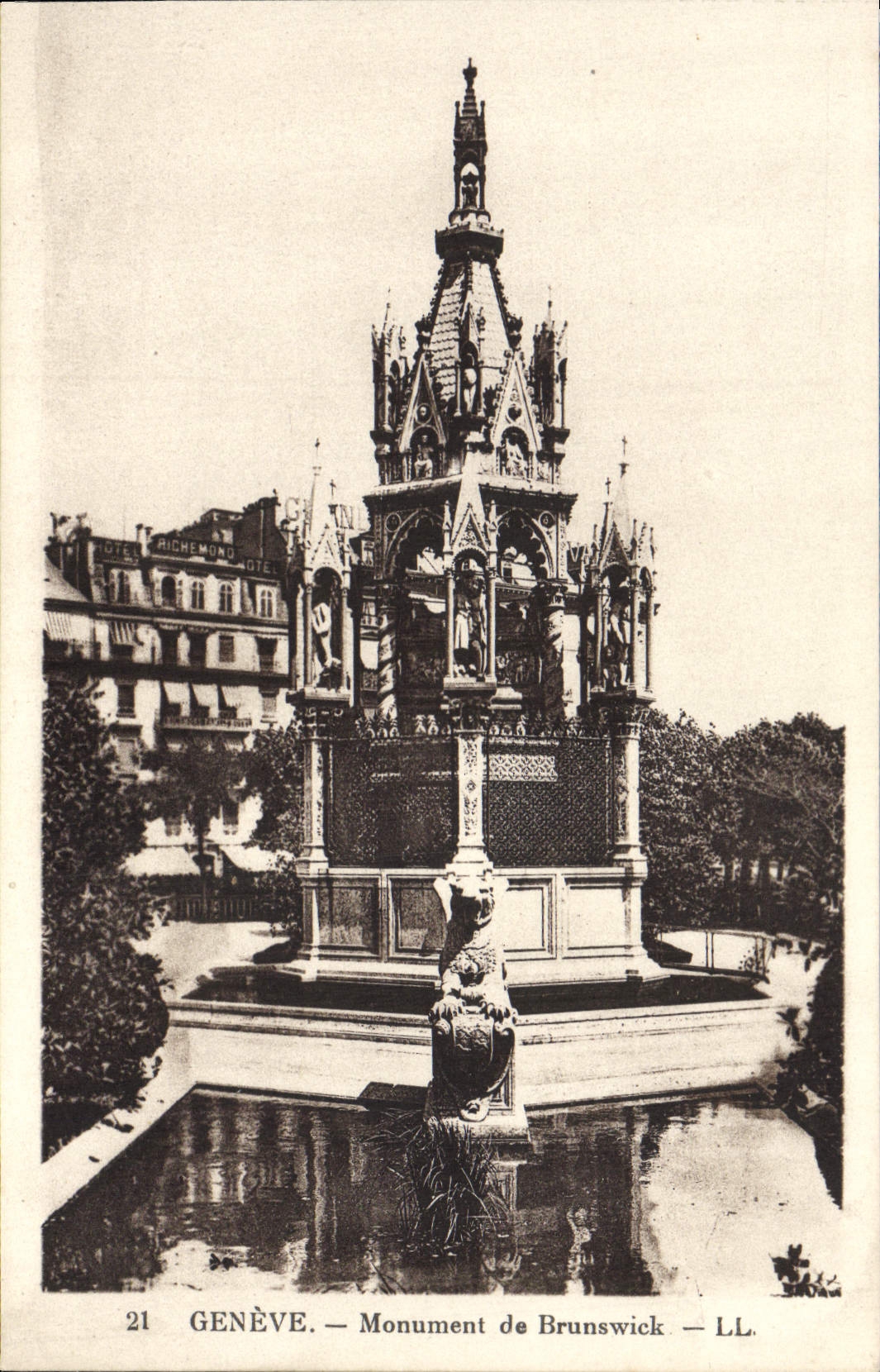 CPA Geneve Monument de Brunswick