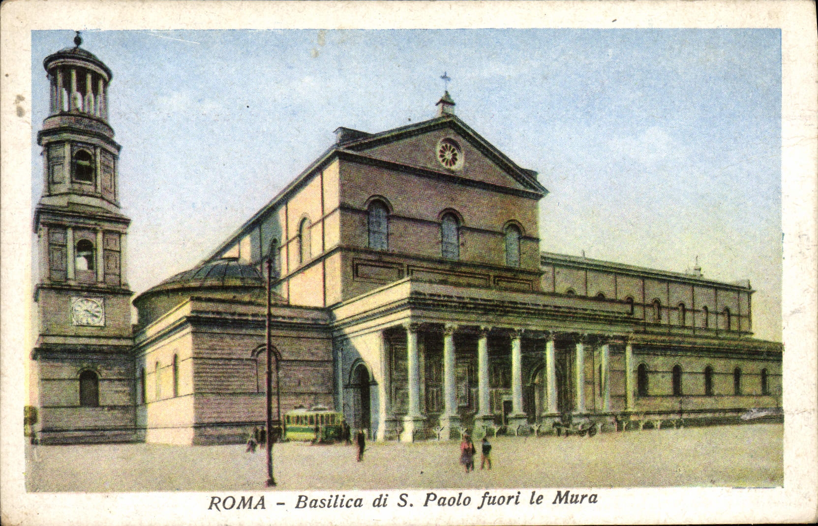 CPA Roma Basilica di S Paolo fuori le Mura
