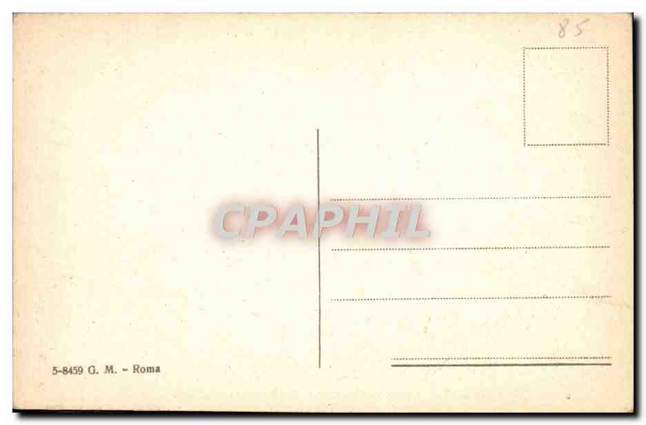 CPA Roma Ponte del Littorio e Ministero Marina — Rückseite