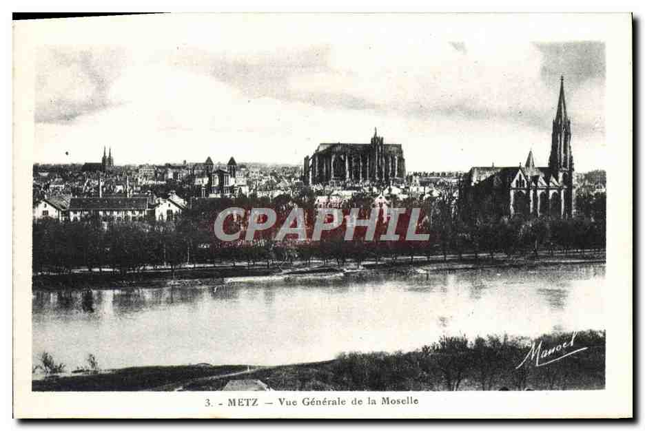 CPA Metz Vue Generale de la Moselle