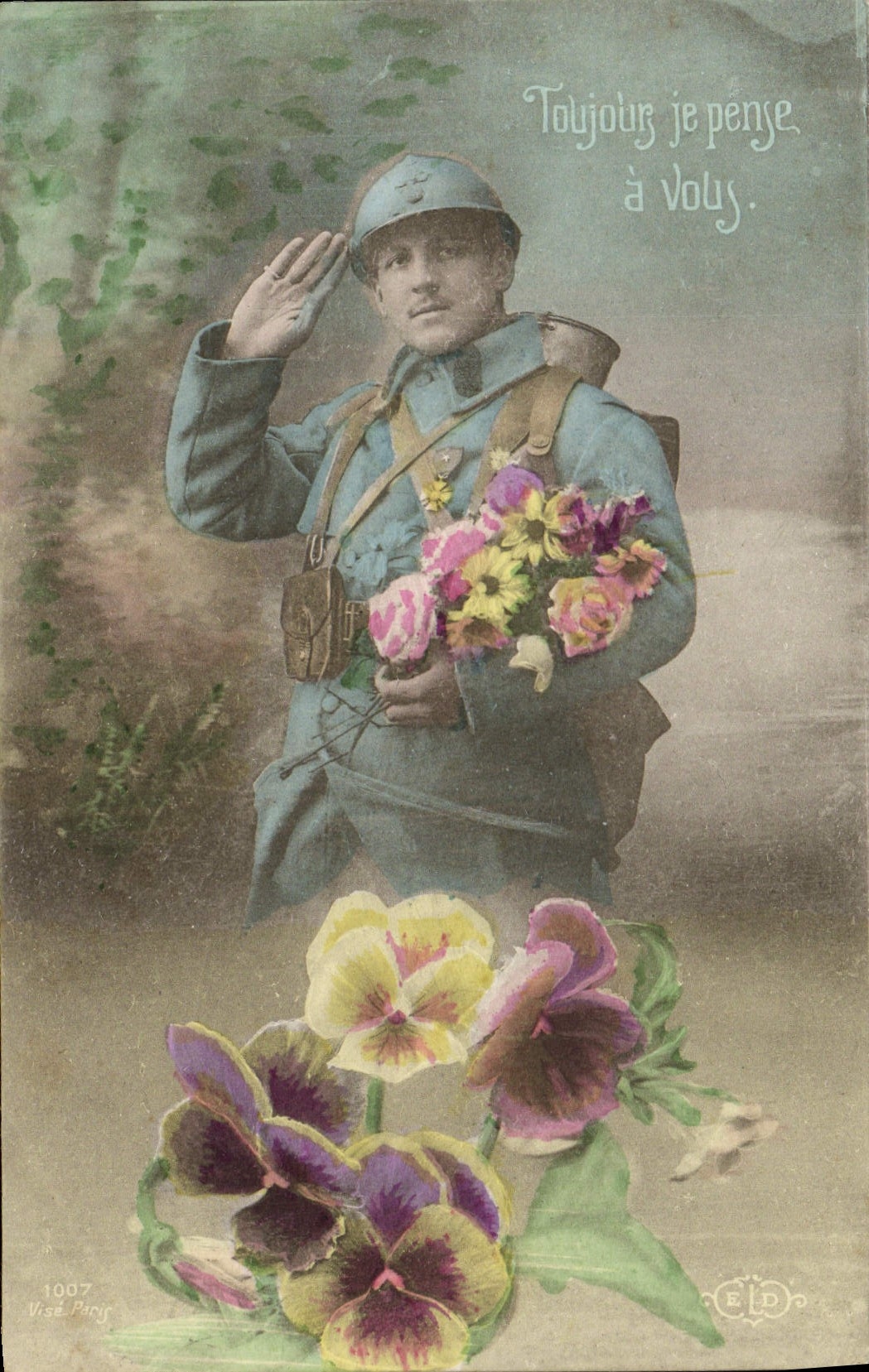 CPA Fantaisie Homme Soldat Miliaria