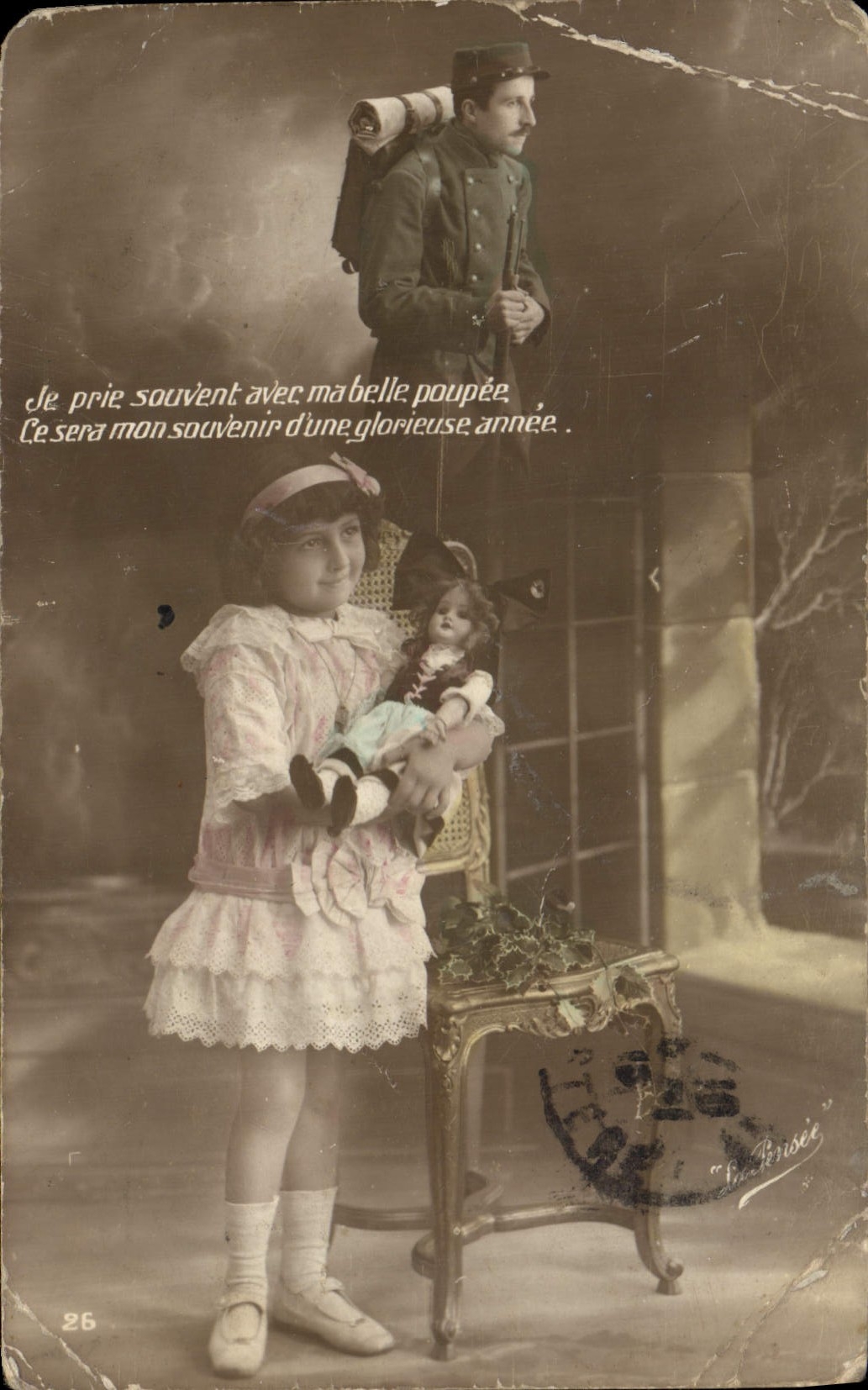 CPA Fantaisie Enfant Poupee