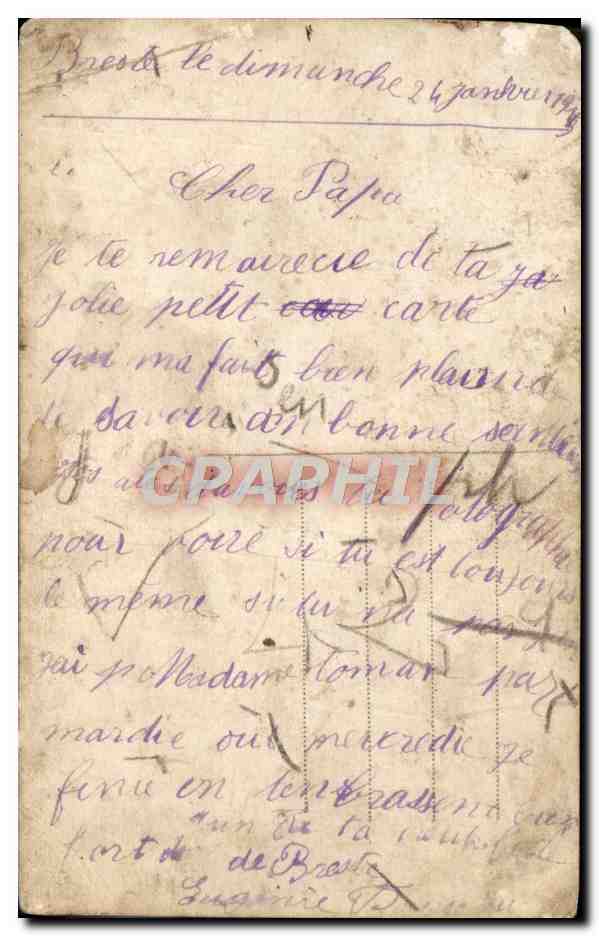CPA Fantaisie Enfant Poupee — Rückseite