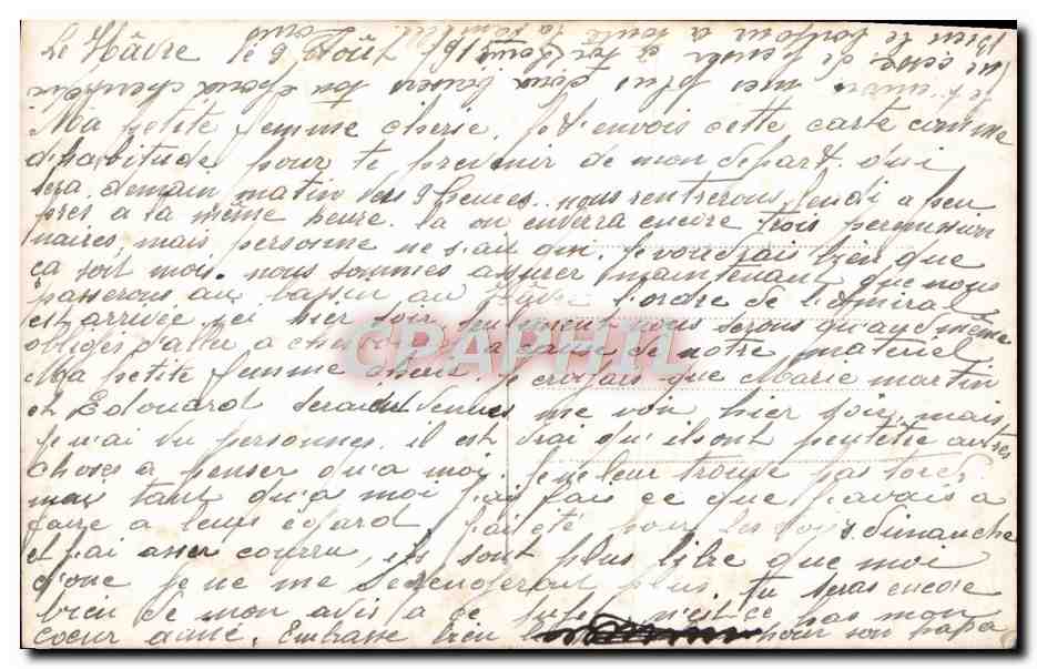 CPA Fantaisie Homme Soldat Militaria L'espoir anime tous les coeurs Drapeau France — Rückseite