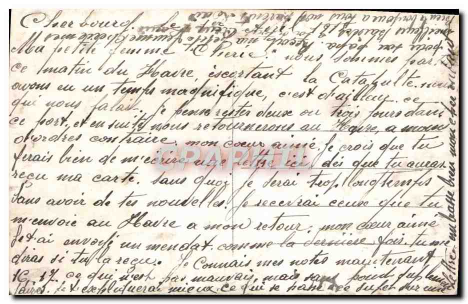 CPA Fantaisie General C de Castelnau Militaria Ange — Rückseite
