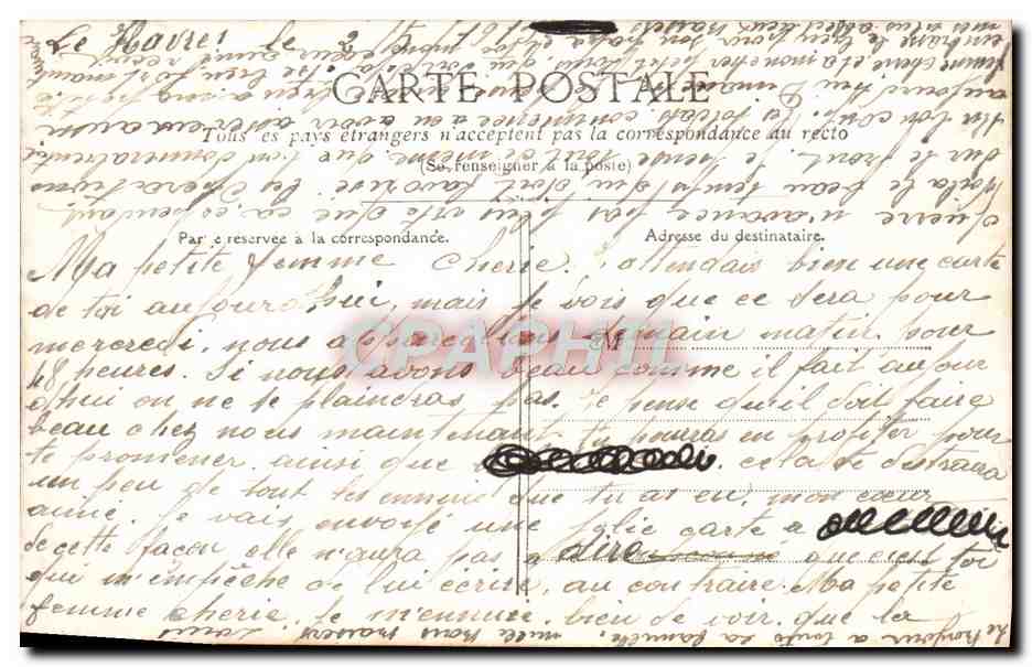 CPA Fantaisie Femme Soldat Militaria Coeur — Rückseite