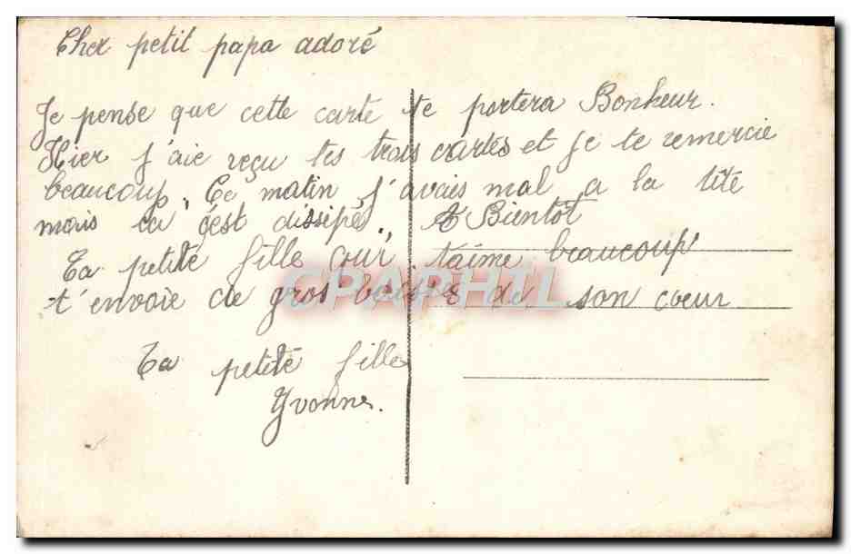 CPA Fantaisie Fleurs Muguet — Rückseite