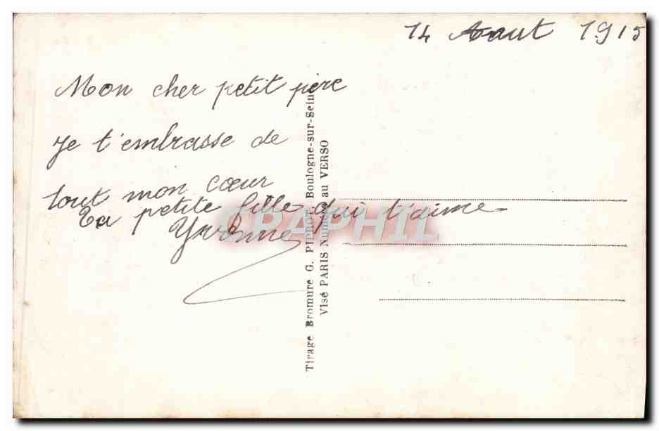 CPA Fantaisie Enfant Soldats — Rückseite