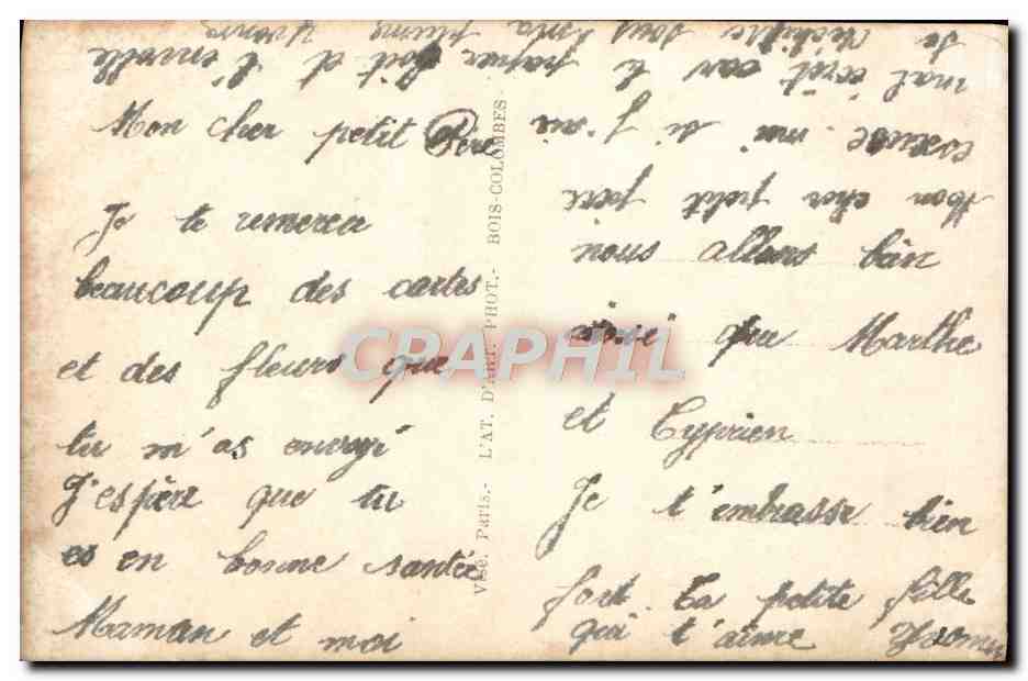 CPA Fantaisie Enfant Poupee Cheval — Rückseite