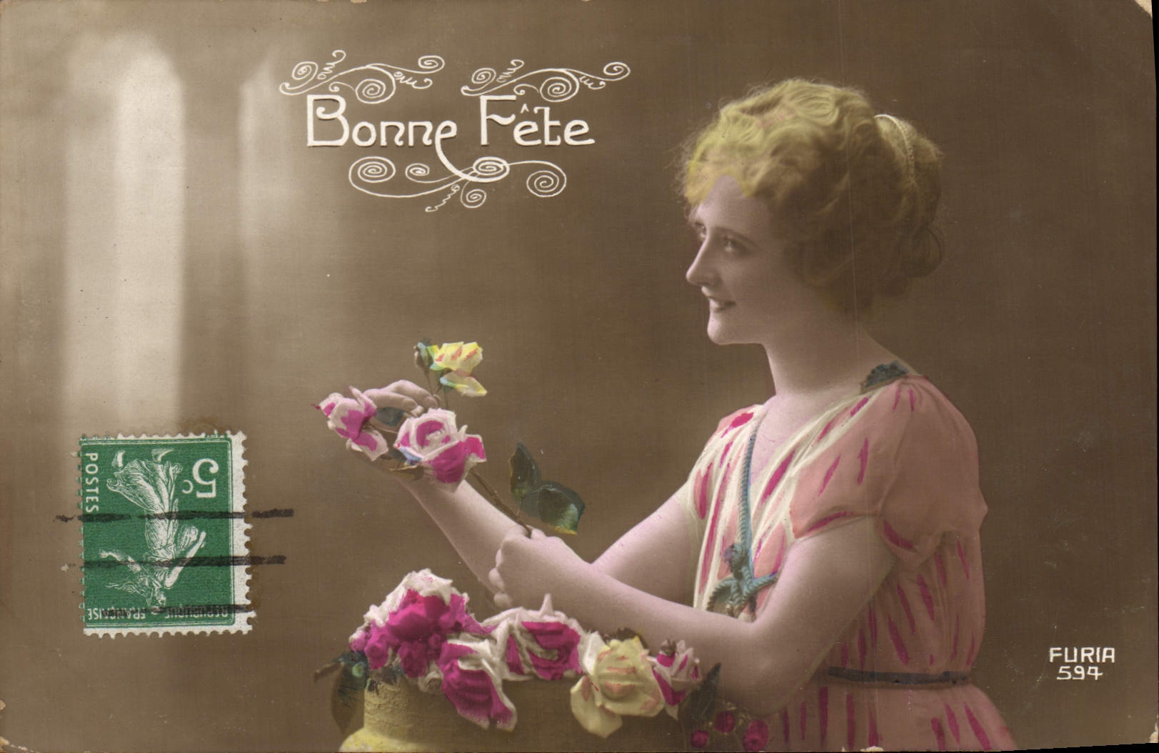 CPA Fantaisie Femme