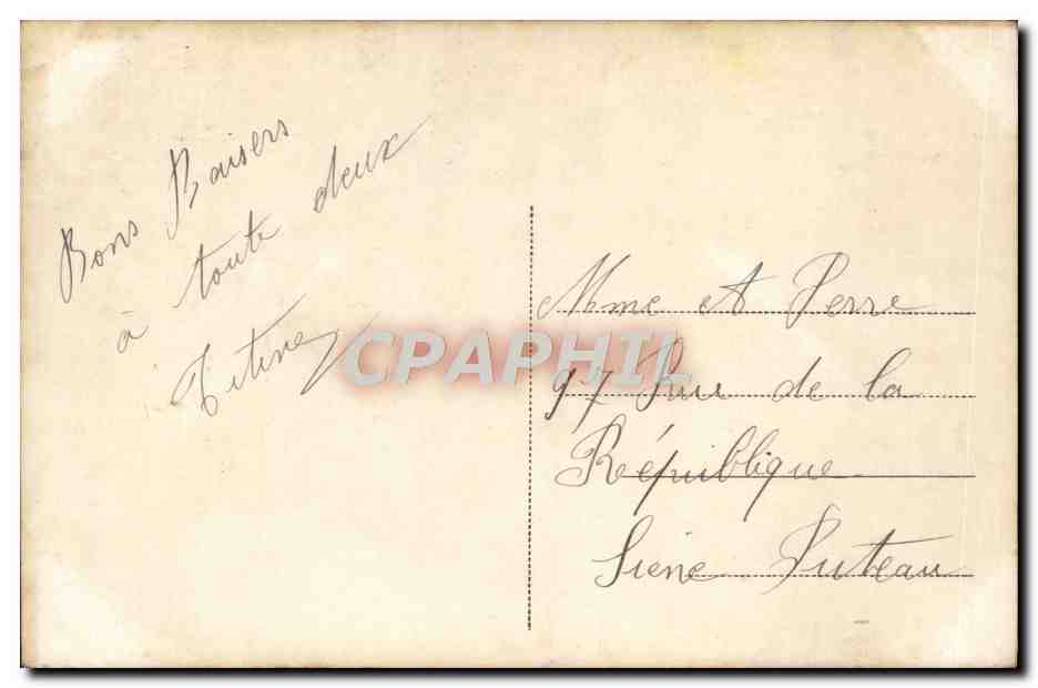 CPA Fantaisie Femme — Rückseite