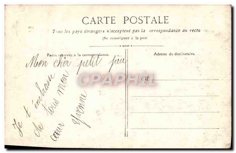 CPA Fantaisie Enfant Soldat Militaria — Rückseite