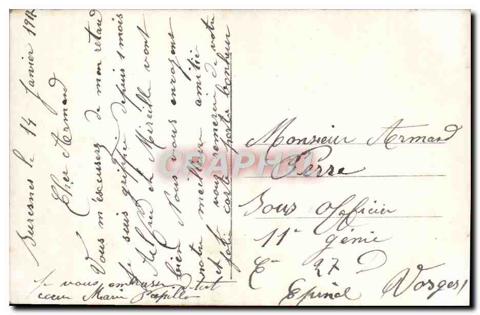 CPA Fantaisie Femme Moulin a vent — Rückseite