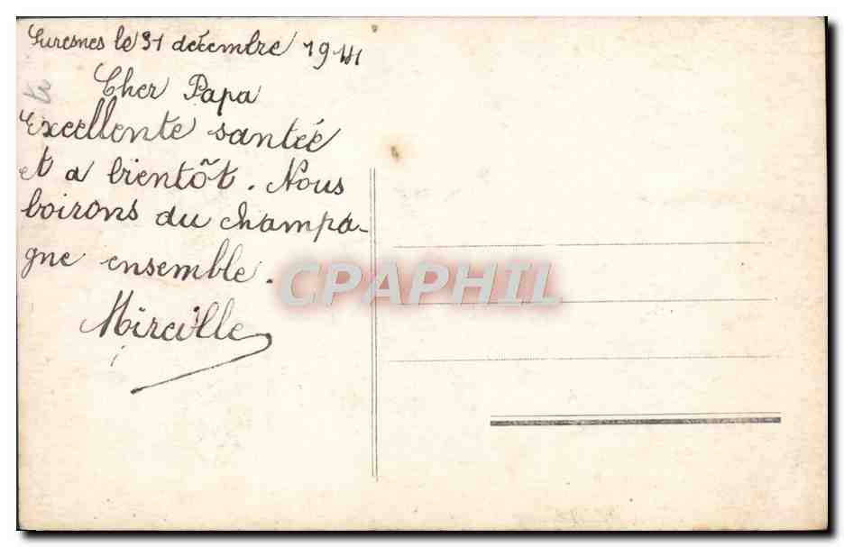 CPA Fantaisie Enfant — Verso