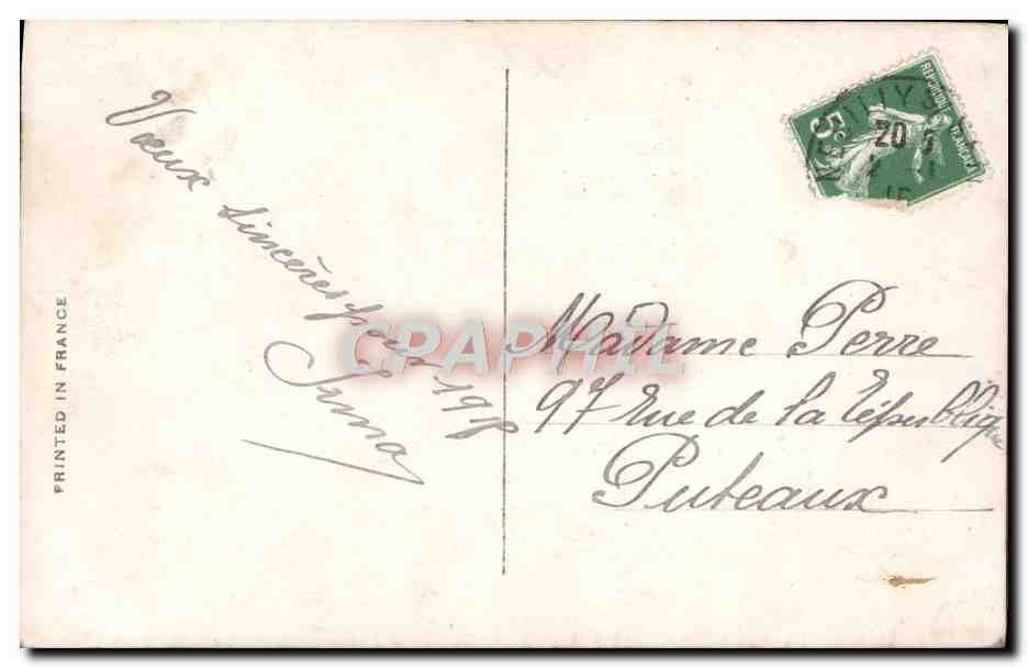 CPA Fantaisie Enfant — Rückseite