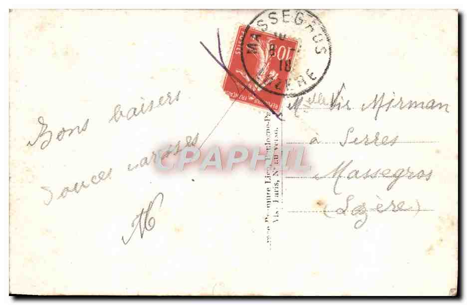 CPA Fantaisie Femme Soldat Militaria — Rückseite