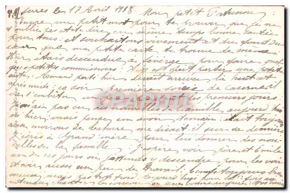 CPA Fantaisie Femme Soldat Militaria — Rückseite