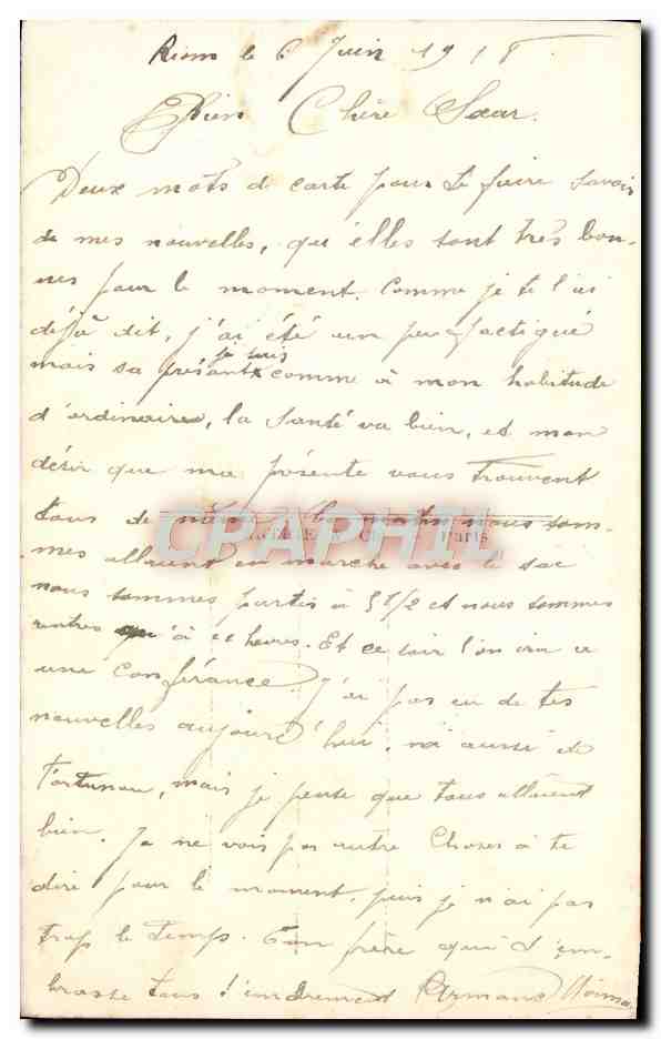 Amour et lune — scène forestière avec soldat — Léon Lavaud, Paris, n° 2412 — Verso