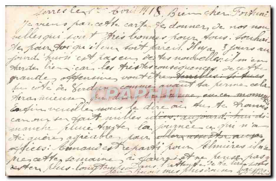 CPA Fantaisie Femme — Verso