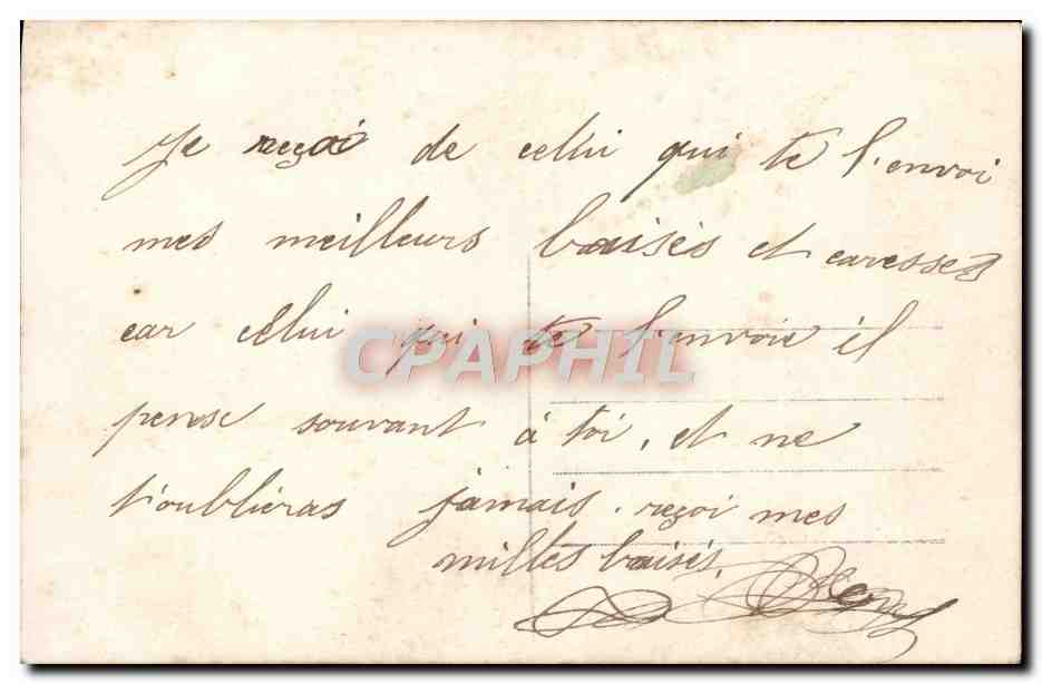 CPA Fantaisie Femme — Verso