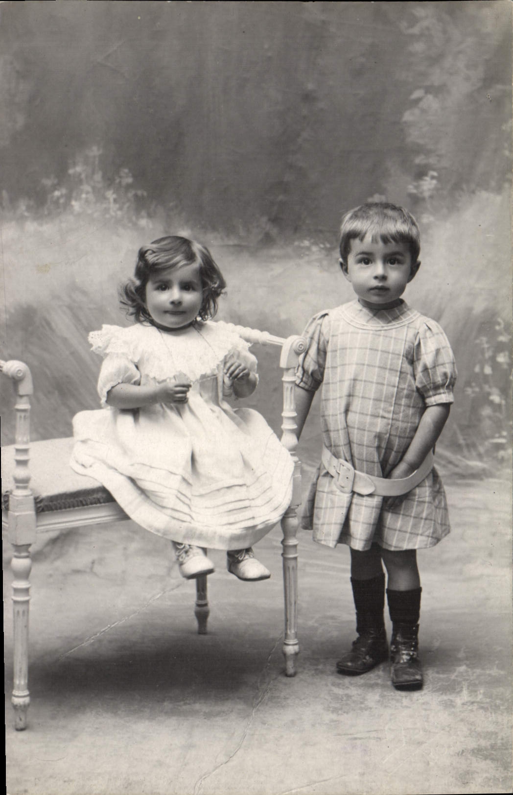 CARTE PHOTO Enfants Bordeaux