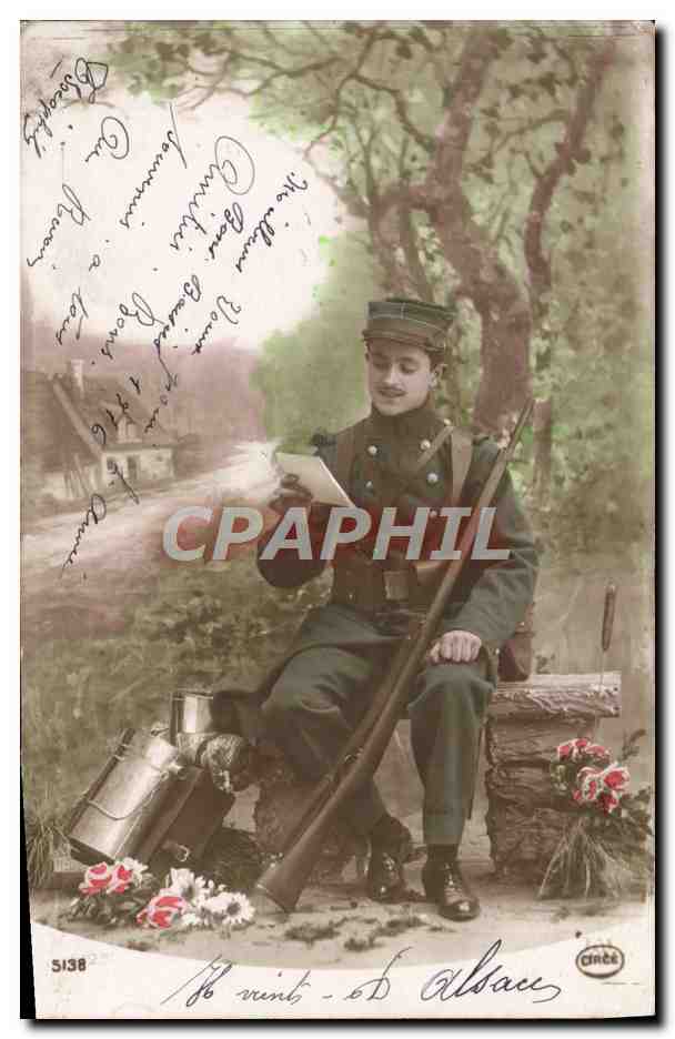 CPA Fantaisie Homme Soldat Militaria
