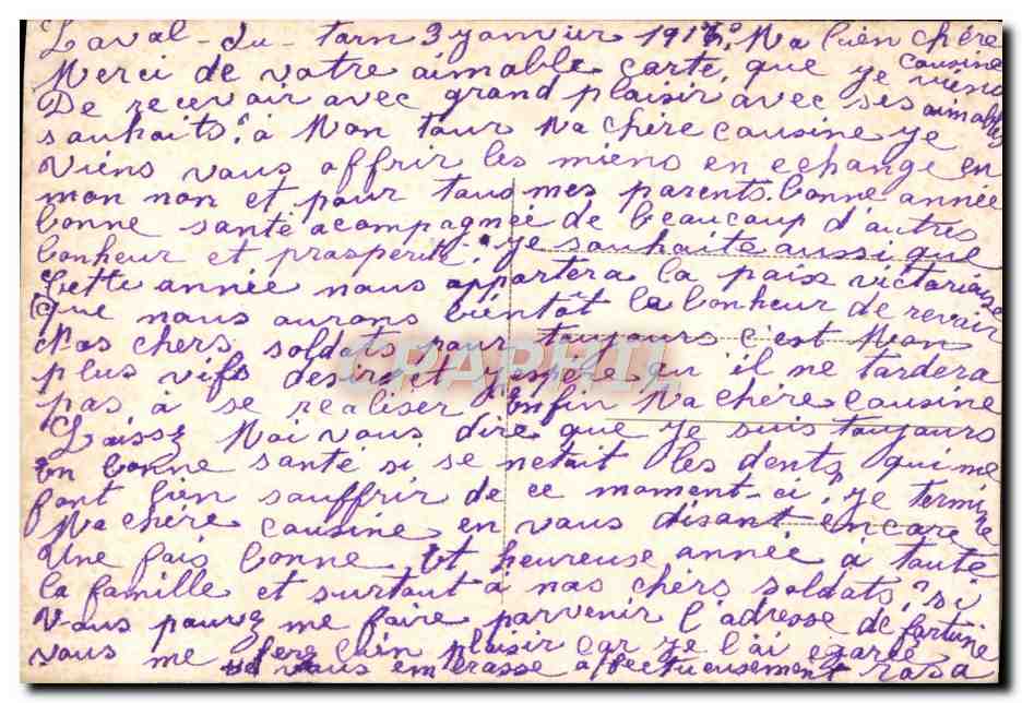 CPA Fantaisie Fleurs — Verso