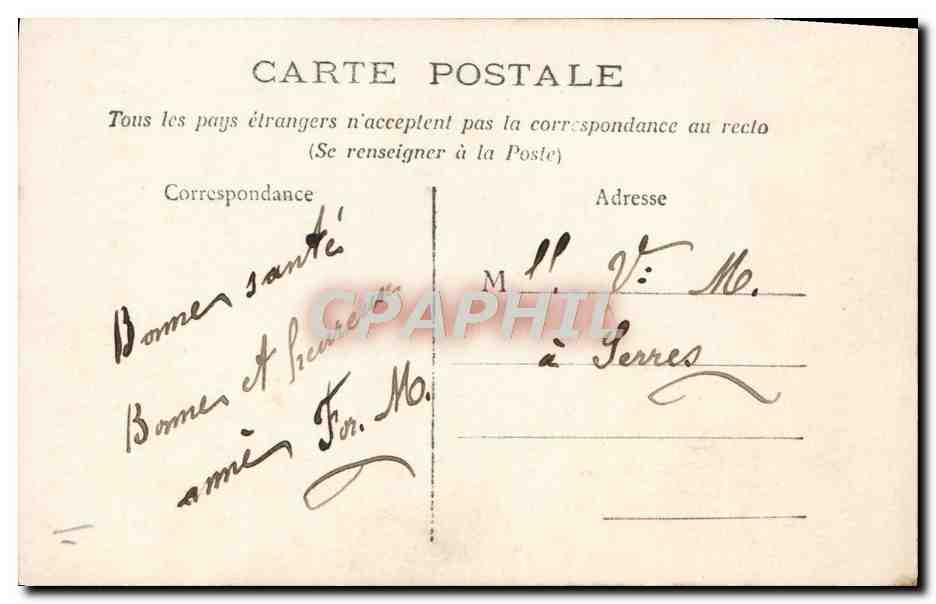 CPA Fantaisie Femme — Verso