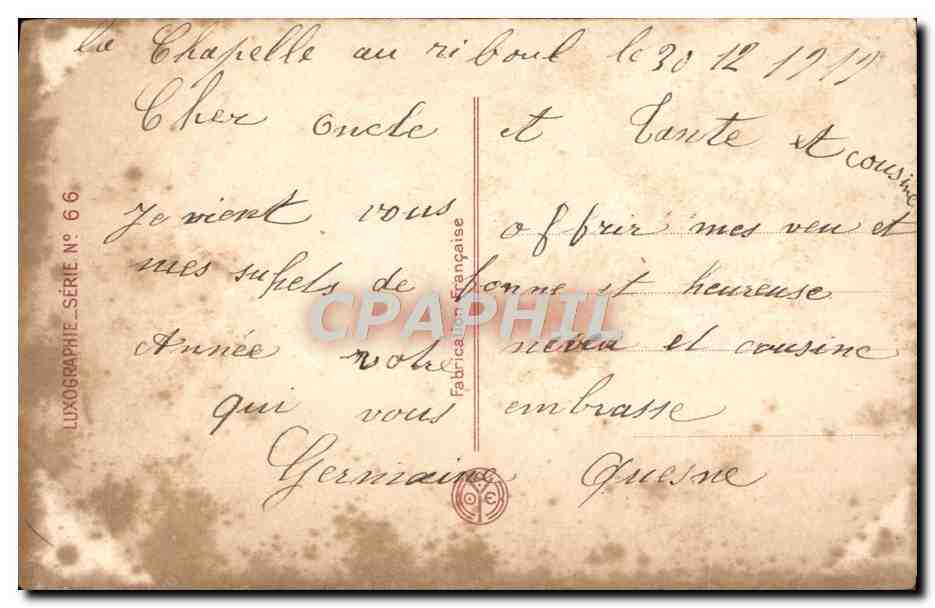 CPA Fantaisie Femme Ange  — Rückseite