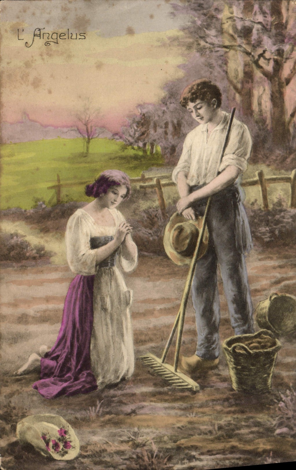 L'Angelus — scène pastorale — Luxographie Série N° 47
