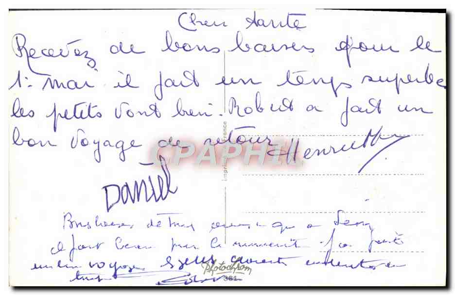 CPA Fantaisie Fleur Porte Bonheur Muguet — Rückseite
