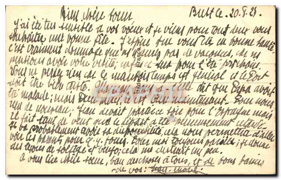 CPA Fantaisie Femme — Rückseite