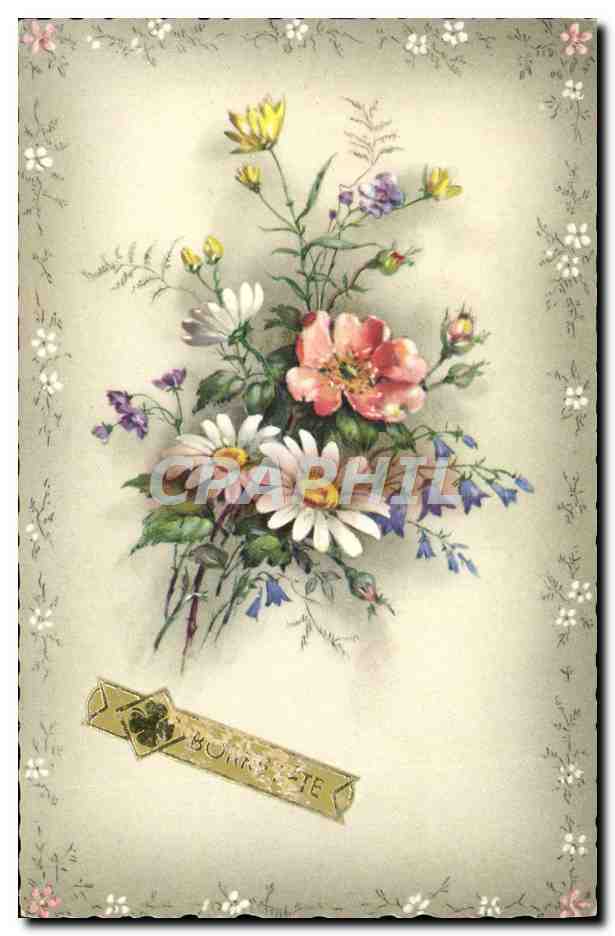 CPA Fantaisie Fleurs 