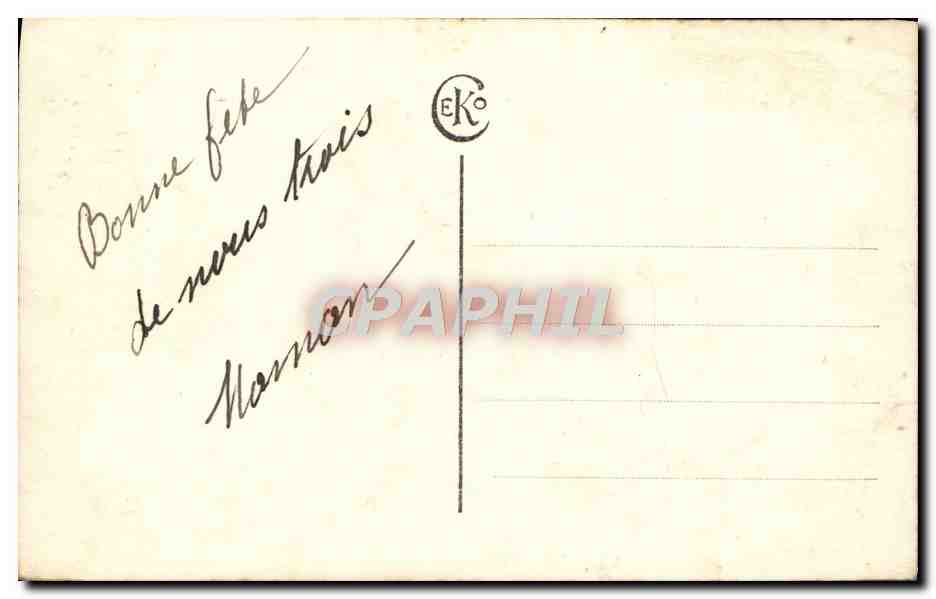 CPA Fantaisie Femme — Verso