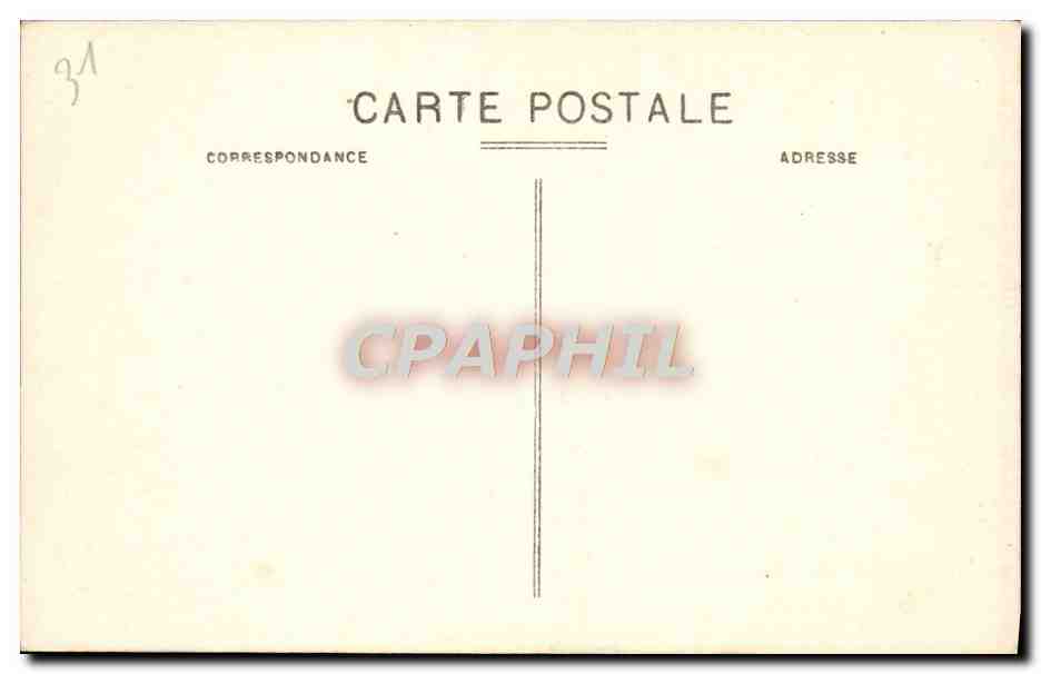 CPA Toulouse Tour de l'Hotel d'Assezat — Verso